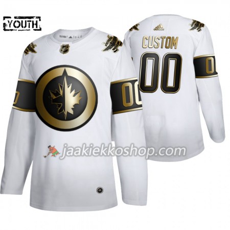 Lapsille NHL Winnipeg Jets Pelipaita Custom Adidas 2019-20 Golden Edition Valkoinen Authentic